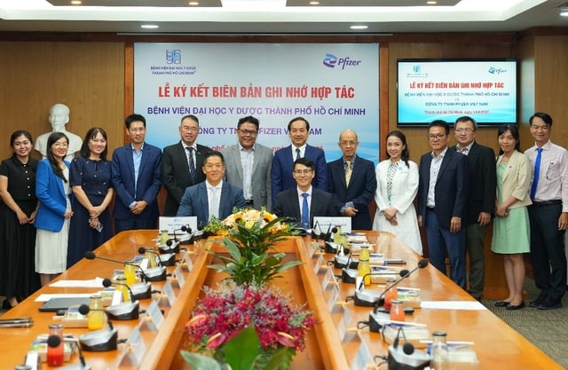 Pfizer và Bệnh viện Đại học Y Dược TP.HCM hợp tác nâng cao chất lượng chăm sóc sức khỏe - Ảnh 1.