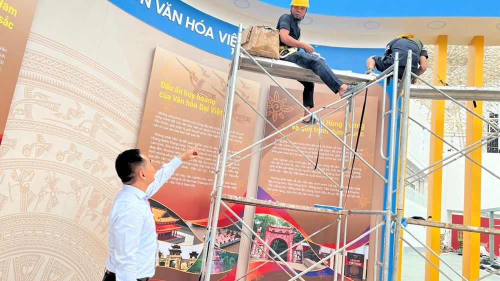 Triển lãm thành tựu Đất nước dần lộ diện, háo hức chờ giờ khai mạc - ảnh 4