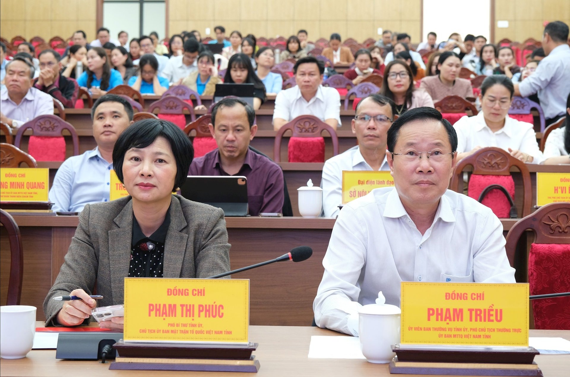 Đồng chí Phạm Thị Phúc dự Hội nghị tại điểm cầu tỉnh Lâm Đồng