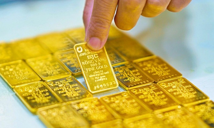 Giá vàng miếng SJC hôm nay tăng mạnh, thiết lập mốc đỉnh mới. Ảnh minh họa: thuonggiaonline.vn