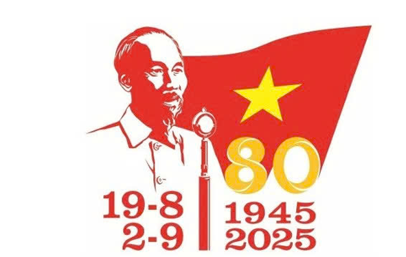 Biểu trưng sử dụng trong hoạt động tuyên truyền Cách mạng Tháng Tám và Quốc khánh 2-9- Ảnh 1.