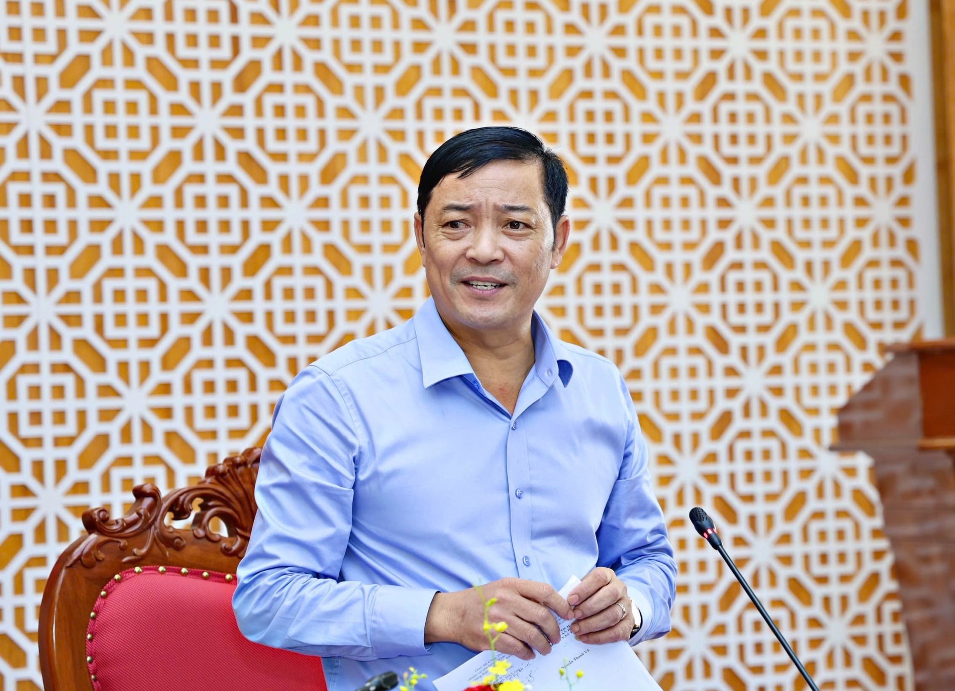 Đồng chí Lê Trọng Yên, Uỷ viên Ban Thường vụ Tỉnh uỷ, Phó Chủ tịch UBND tỉnh, Phó trưởng Ban Thường trực phát biểu