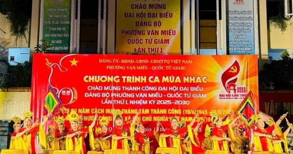 Đặc sắc chương trình nghệ thuật mừng thành công Đại hội Đảng bộ phường Văn Miếu - Quốc Tử Giám