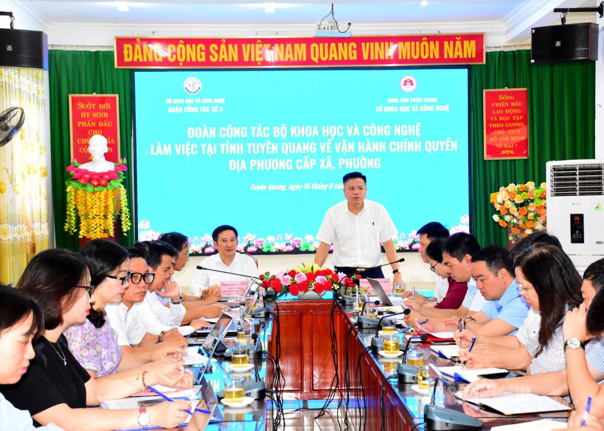Toàn cảnh buổi làm việc của Đoàn công tác