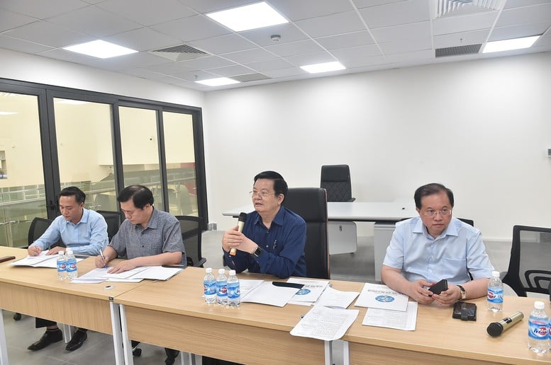 Tổ công tác kiểm tra, chấm điểm sơ bộ thi công các gian hàng Triển lãm thành tựu Đất nước 80 năm Quốc khánh - Ảnh 3.