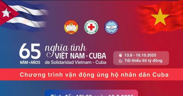 ប្រមូលបានជាង 270 ពាន់លានដុង ជាមួយនឹងអំណោយជិត 1.375 លានដើម្បីផ្គត់ផ្គង់ប្រជាជនគុយបា