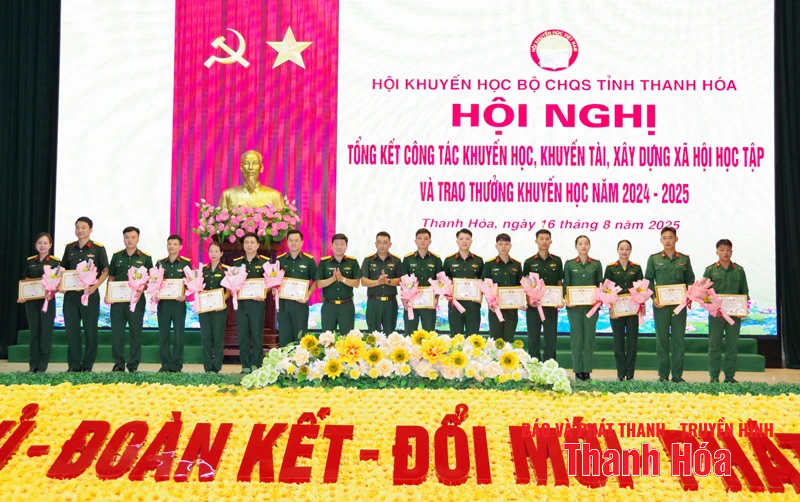 Hội khuyến học Bộ CHQS tỉnh: Tổng kết công tác khuyến học, khuyến tài, xây dựng đơn vị học tập năm học 2024 – 2025