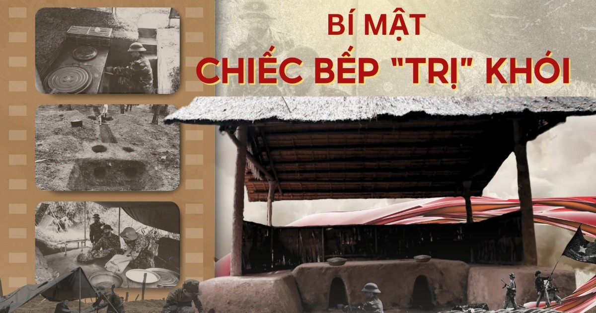 Thiết kế đặc biệt của bếp Hoàng Cầm để triệt khói, che mắt quân thù