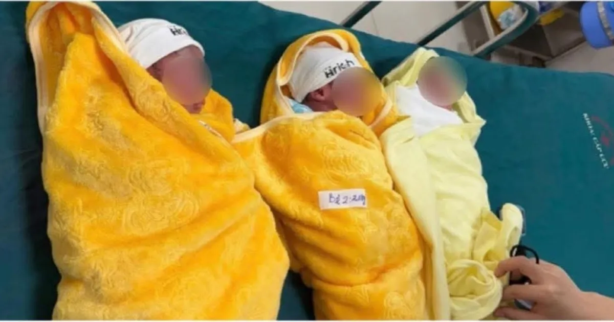 Mổ đẻ thành công ca sinh 3 bé trai hiếm gặp