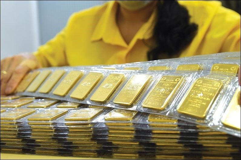  Giá vàng hôm nay (16-8) giảm 200.000 đồng/lượng so với hôm qua. Ảnh: chinhphu.vn