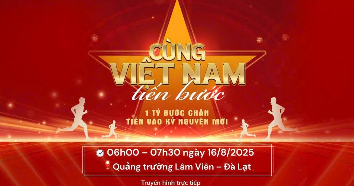 កាសែត ឡាំដុង វិទ្យុ និងទូរទស្សន៍ផ្សាយបន្តផ្ទាល់ ពិធីលើកទង់ជាតិ និងដំណើរដើរ “ឆ្ពោះទៅមុខជាមួយវៀតណាម”