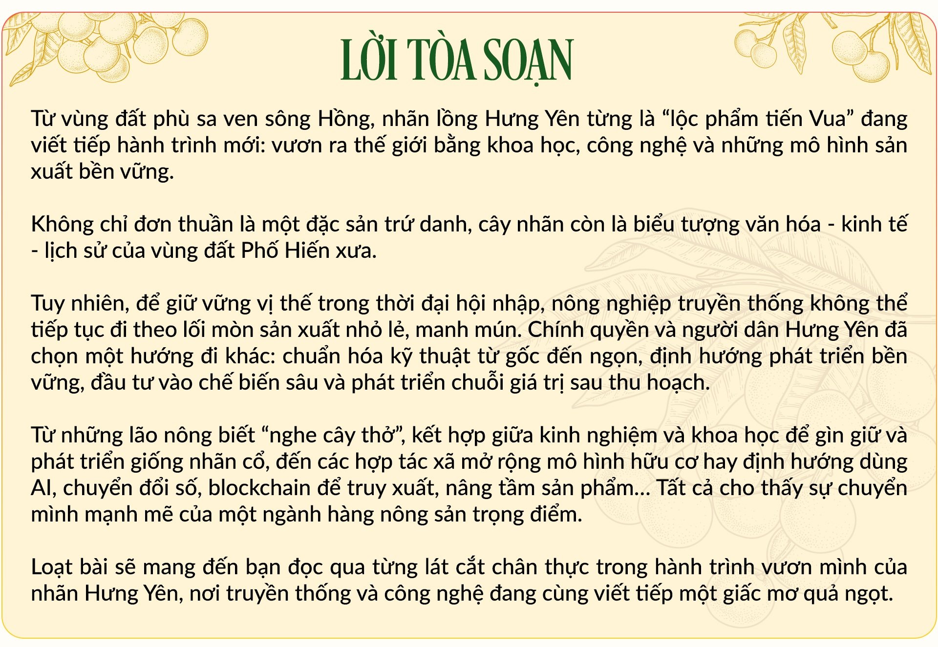 30 năm “giữ gen, định danh điện tử” đưa quả tiến vua vươn ra thế giới - 1