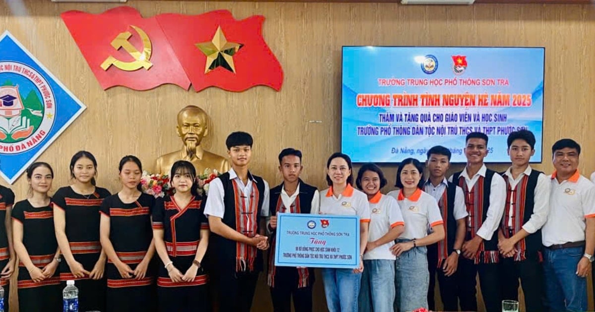 Kết nối tri thức giữa học sinh Đà Nẵng và miền núi Phước Sơn