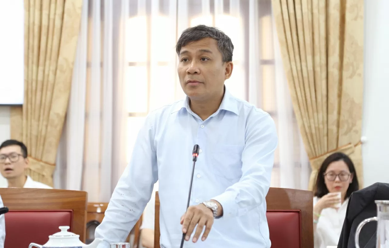 Thứ trưởng Thường trực Nguyễn Minh Vũ phát biểu khai mạc Hội thảo. (Ảnh: Thành Long)