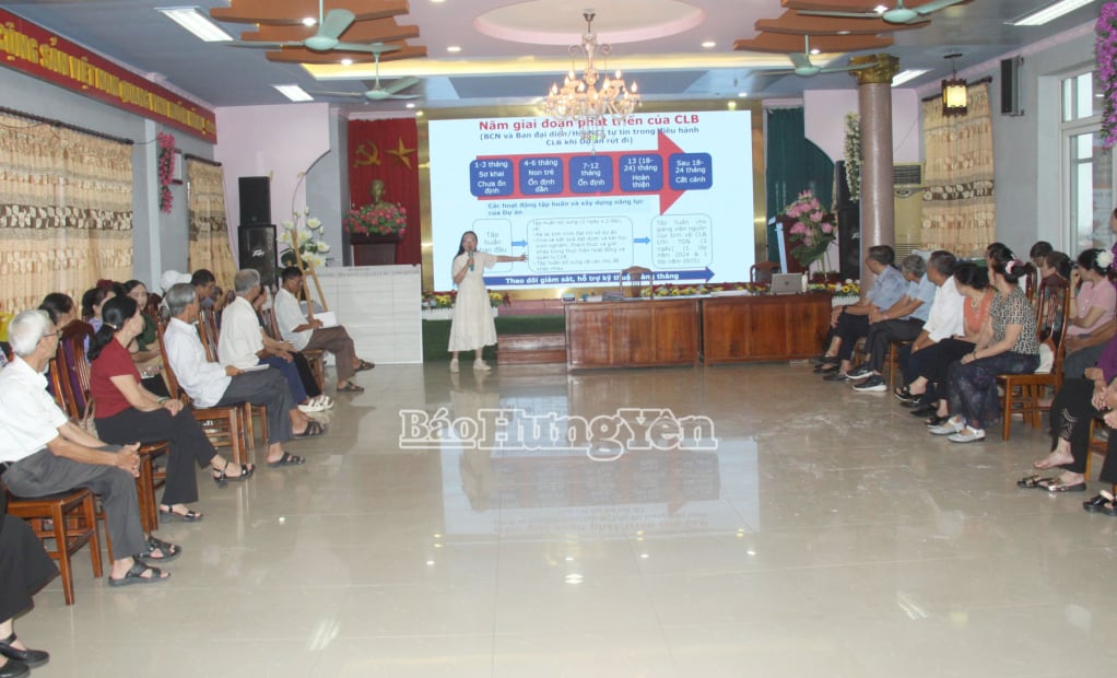 Quang cảnh lớp tập huấn.