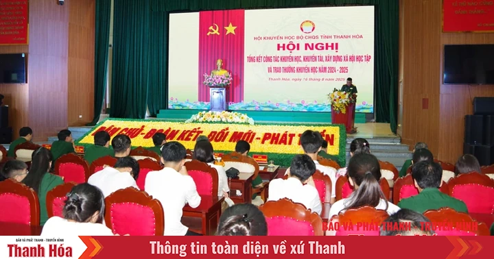 Hội khuyến học Bộ CHQS tỉnh:  Tổng kết công tác khuyến học, khuyến tài, xây dựng đơn vị học tập năm học 2024 – 2025