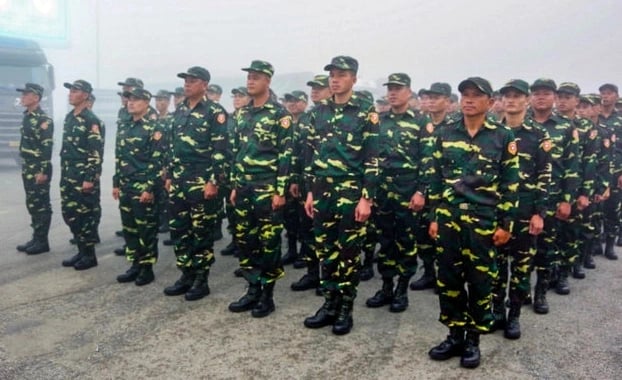 120 Cán bộ , chiến sĩ Quân đội nhân dân Lào tham gia diễu binh A80 tại Việt Nam - Ảnh 1.