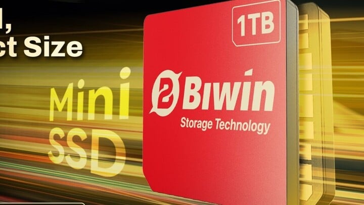 Định dạng Mini SSD của Biwin giúp việc nâng cấp bộ nhớ dễ dàng hơn cho máy tính chơi game di động. (Nguồn: Biwin)