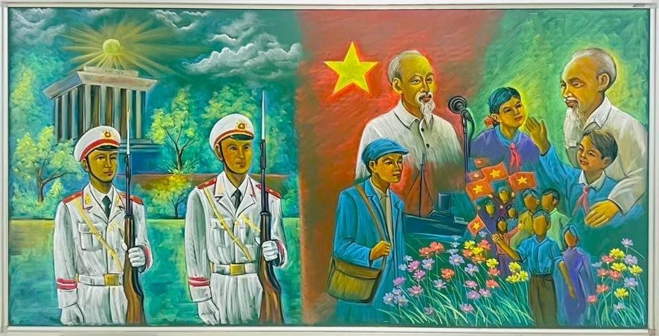 Bức tranh mang tên &quot;Người đi tìm hình của nước&quot;