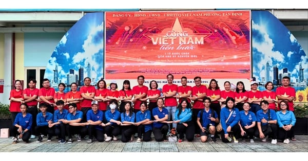 TP HCM: Phường Tân Định "Cùng Việt Nam tiến bước"