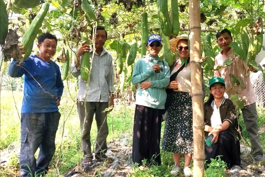 Mô hình khởi nghiệp của chị Võ Thị Ngọc Thư giúp tạo thu nhập cho các hộ nông dân tại xã Duy Xuyên và nhiều lao động khác. Ảnh: MAI QUẾ