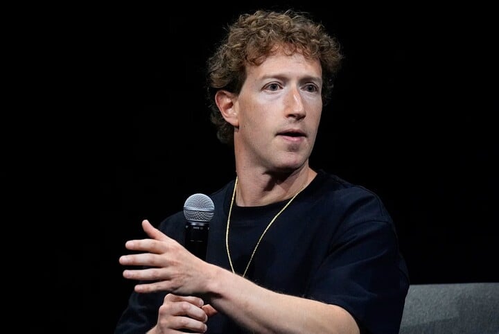 Mark Zuckerberg trong một hội nghị tại Denver, Mỹ vào năm 2024. (Nguồn: AP)