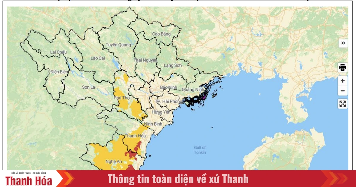 Cảnh báo lũ quét, sạt lở đất tại Thanh Hóa và 5 tỉnh, thành