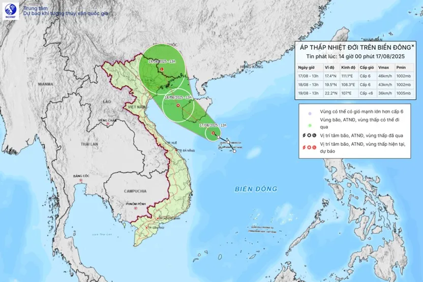 Thủy điện, hầm lò, dầu khí sẵn sàng ứng phó áp thấp nhiệt đới