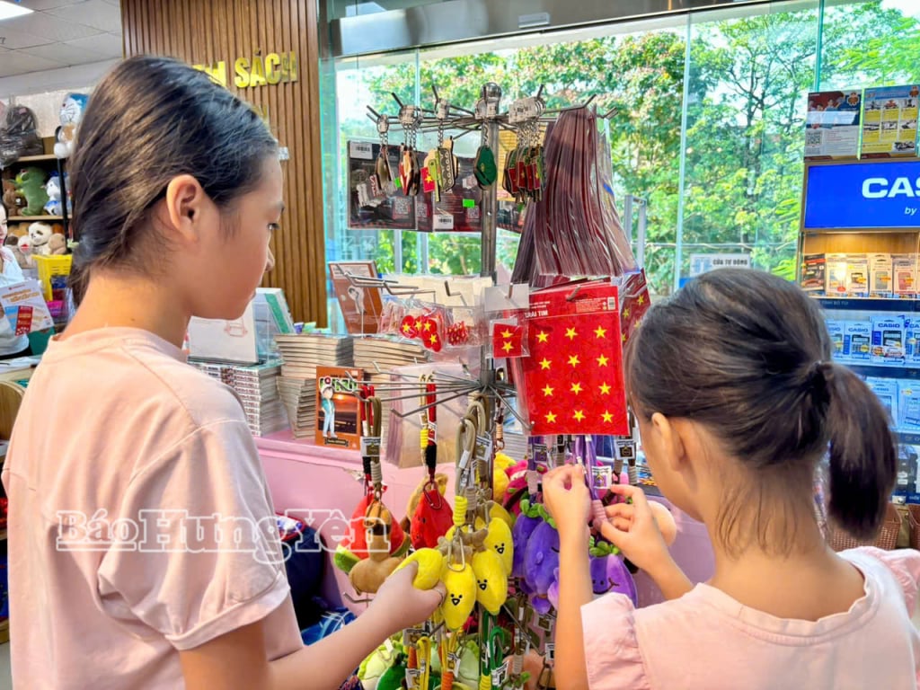 Siêu thị sách Hưng Yên có đa dạng các sản phẩm thể hiện tinh thần yêu nước được thanh, thiếu nhi yêu thích.