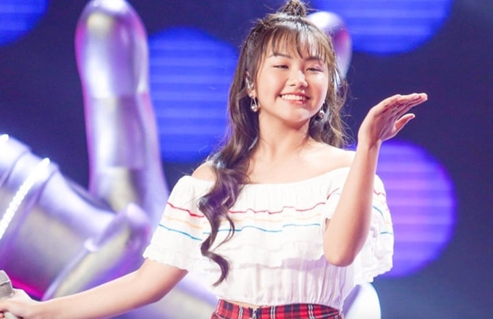 Khánh An trở thành Á quân "Giọng hát Việt nhí 2019" năm 13 tuổi.