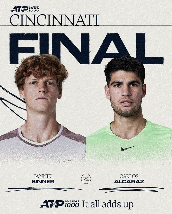 Chung kết trong mơ Cincinnati 2025: Sinner đại chiến Alcaraz- Ảnh 1.