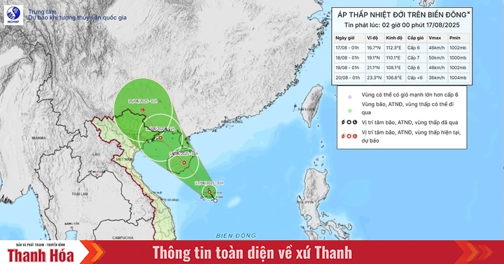 Công điện về việc ứng phó với áp thấp nhiệt đới trên Biển Đông