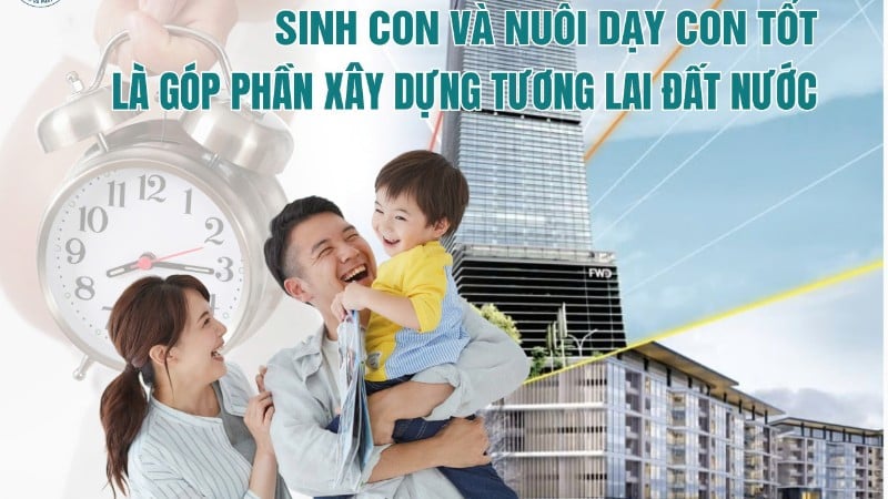 Poster hưởng ứng Ngày Dân số thế giới 11/7. ( MINH ĐỨC) 