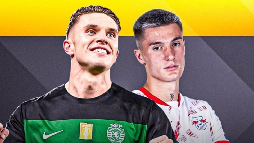 Benjamin Sesko va Viktor Gyokeres anh 1