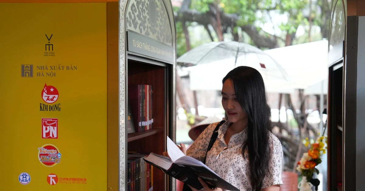 Opening free reading space at Temple of Literature - Quoc Tu Giam