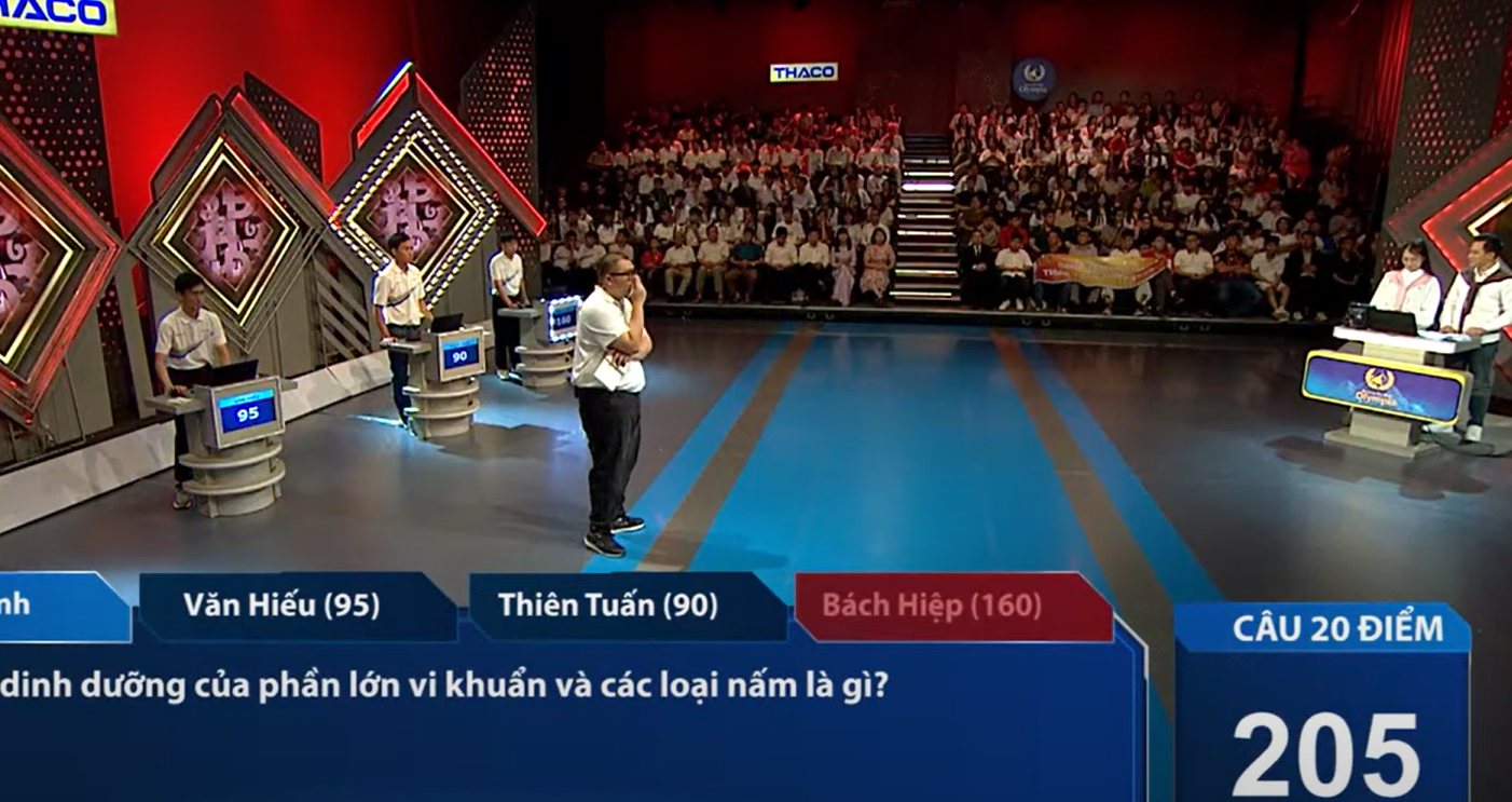 Lần đầu tiên một cuộc thi quý Đường lên đỉnh Olympia có 5 thí sinh tham dự
