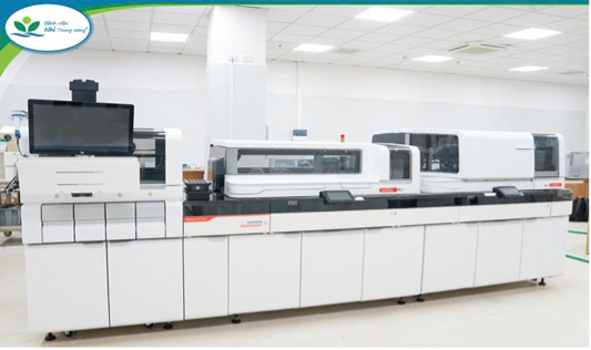 Hệ thống máy móc, thiết bị y tế hiện đại tại các khoa, phòng đã sẵn sàng hoạt động.