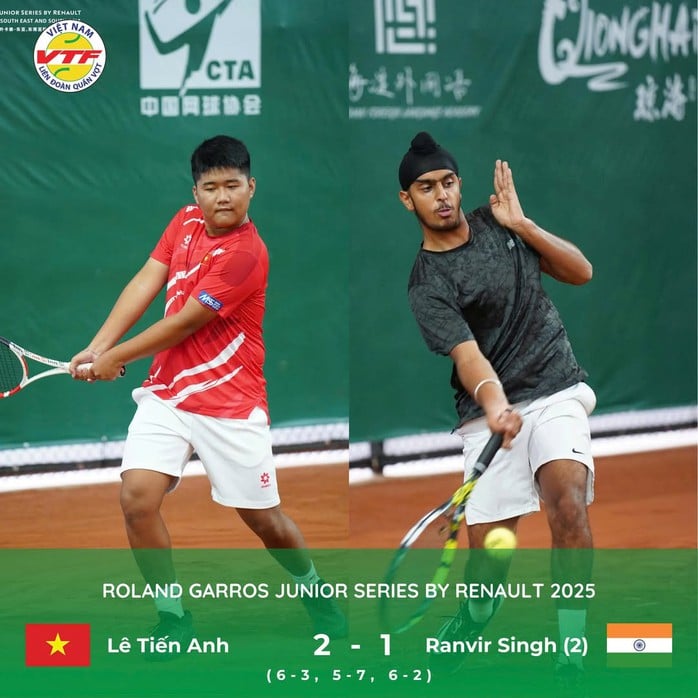 Tay vợt trẻ Việt Nam thuận lợi ra quân ở vòng loại Roland Garros Junior- Ảnh 1.