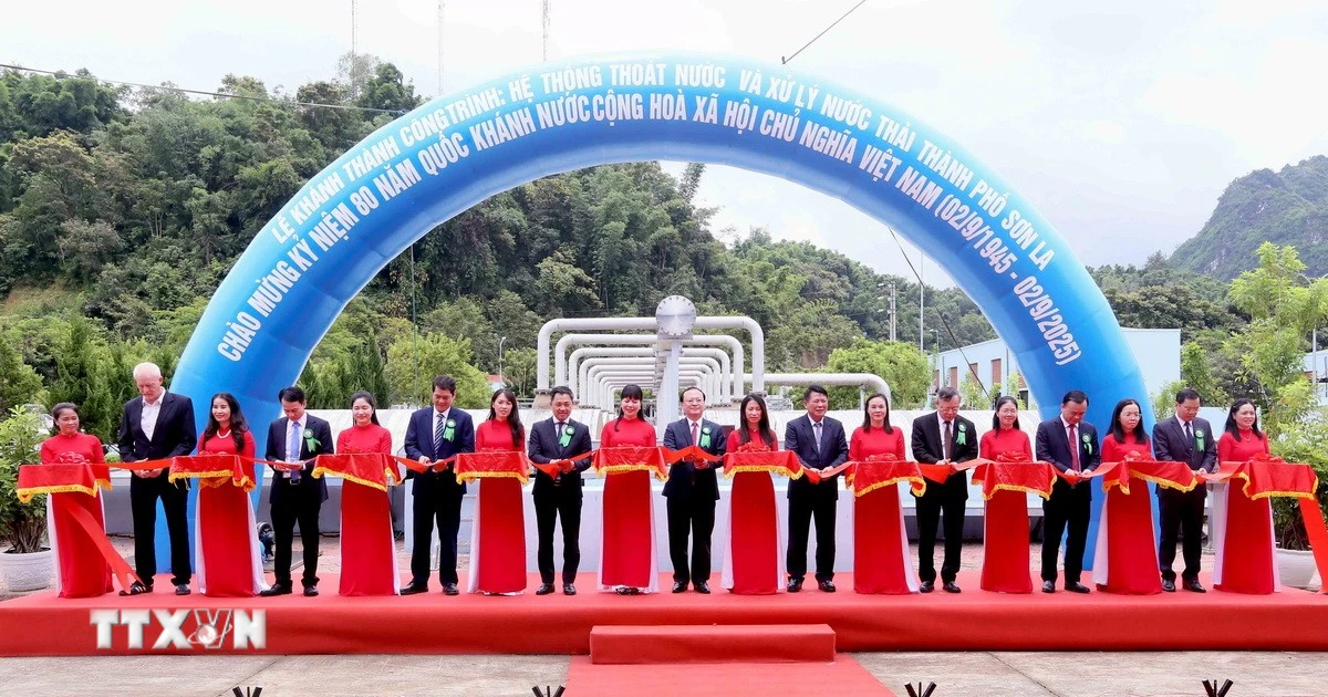 Putting into operation a wastewater treatment system worth nearly 1,000 billion VND in Son La