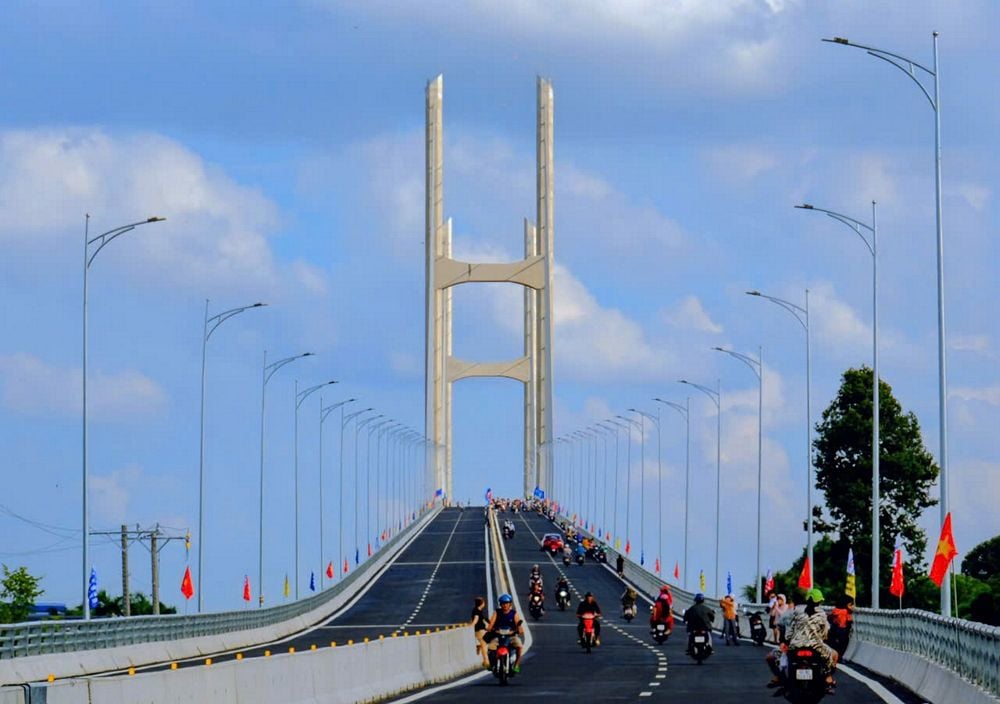 Cầu Rạch Miễu 2 biểu tượng cho tinh thần tự lực, tự cường của đội ngũ kỹ sư Việt Nam. Ảnh: Trung Hiếu