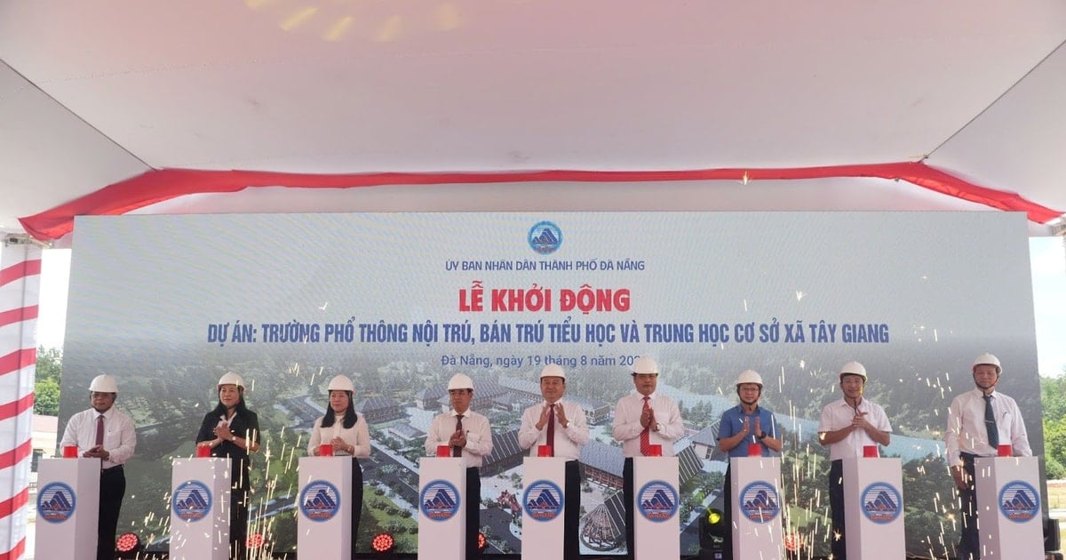 Khởi động dự án Trường phổ thông nội trú, bán trú Tiểu học và THCS xã Tây Giang