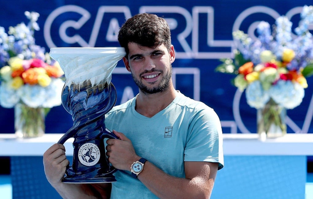 Sinner bỏ cuộc, Alcaraz lần đầu vô địch Cincinnati Open - 1