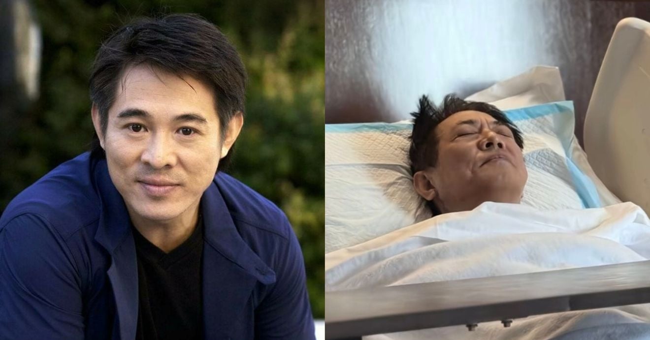 Diễn viên Lý Liên Kiệt xuất hiện tiều tụy trên giường bệnh