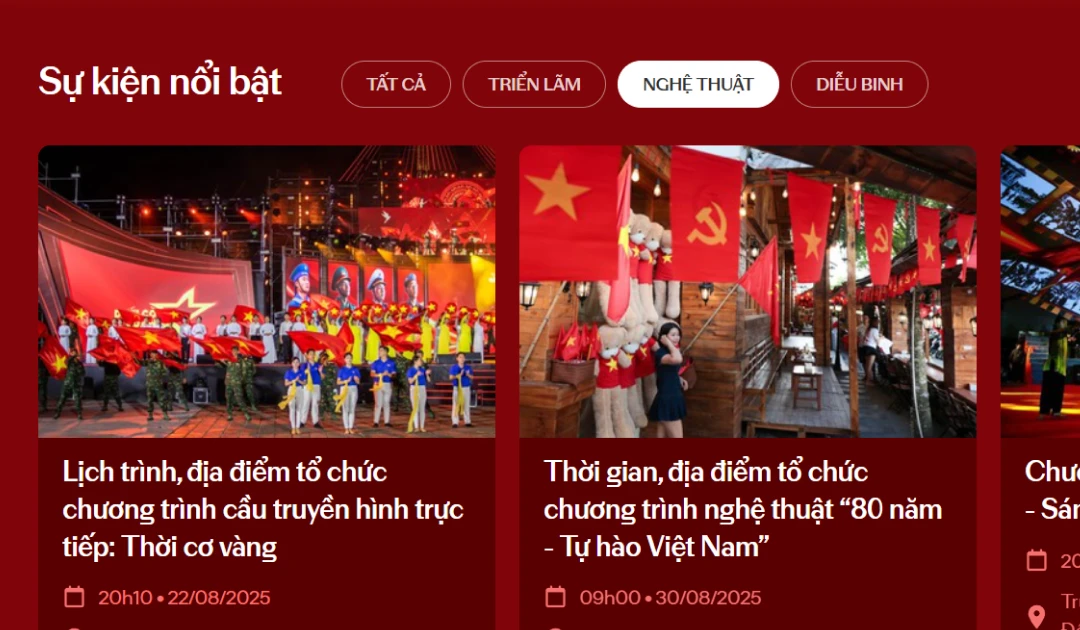 Nền tảng số “A80-Tự hào Việt Nam”: Hỗ trợ tra cứu chuỗi hoạt động dịp Quốc khánh