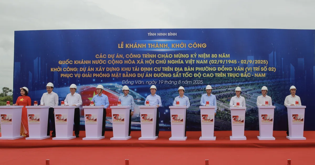 Khởi công dự án tái định cư đầu tiên để phục vụ Dự án đường sắt tốc độ cao Bắc - Nam