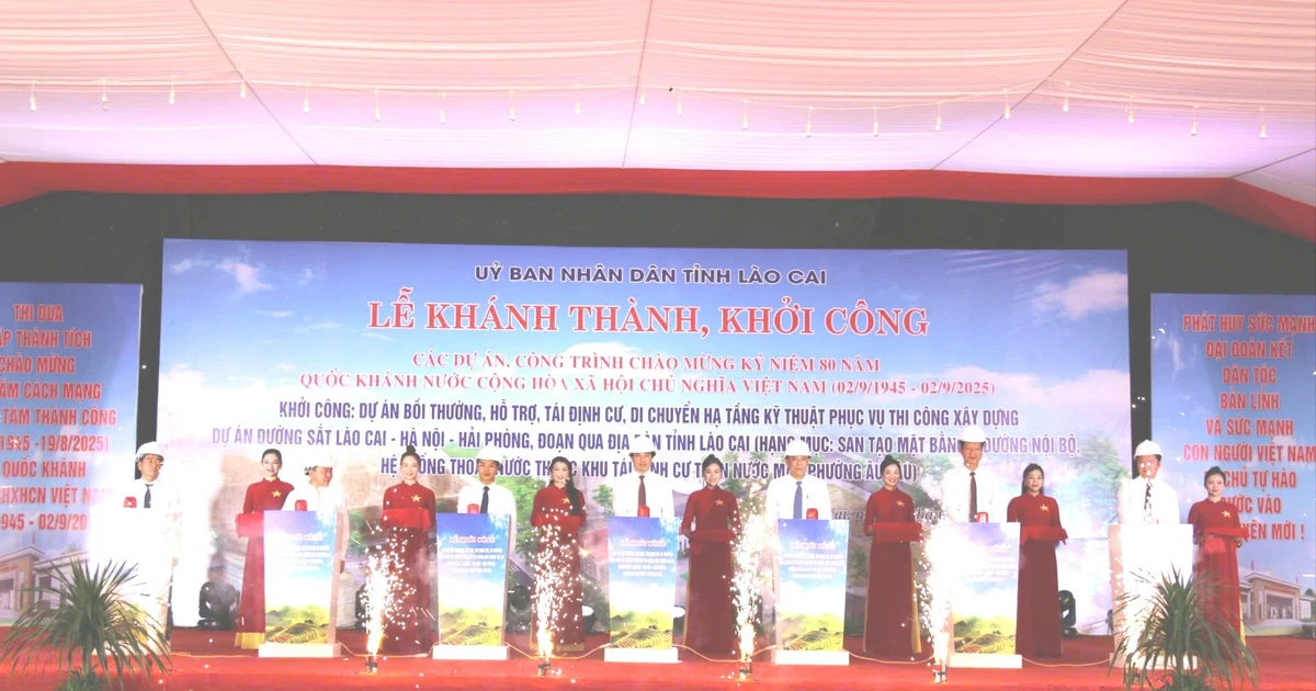 Khởi công dự án bồi thường, tái định cư phục vụ tuyến đường sắt Lào Cai - Hà Nội - Hải Phòng