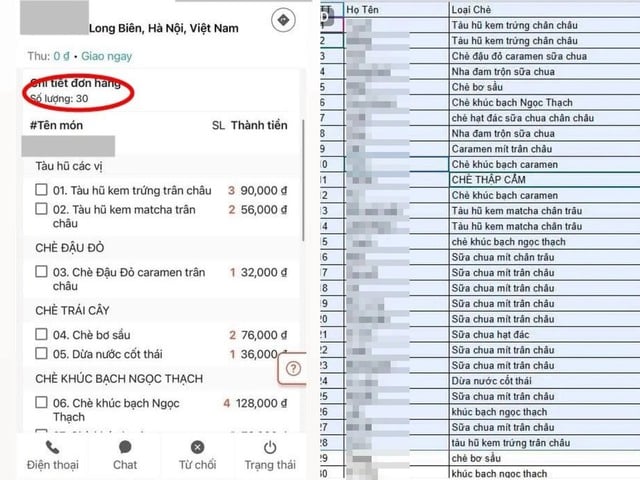 Khách đặt 30 ly chè, muốn ghi tên từng người: Shipper bức xúc, mạng 'dậy sóng'- Ảnh 1.
