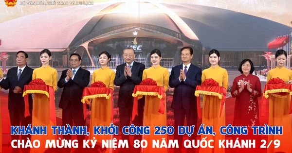 Khánh thành, khởi công 250 dự án, công trình chào mừng kỷ niệm 80 năm Quốc khánh 2/9