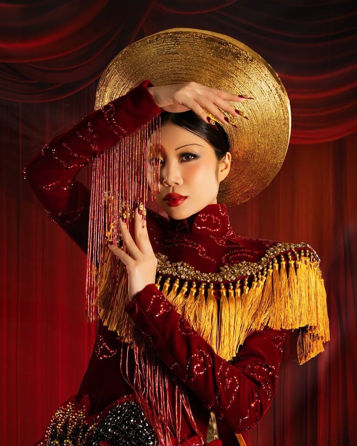 Hoa hậu Đỗ Lan Anh gây sốt với bộ ảnh "Tân cổ" - Ảnh 9.