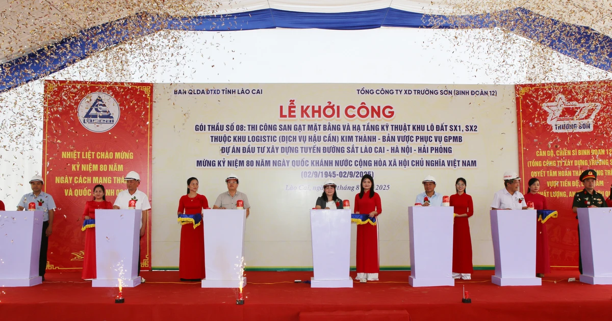 Khởi công Gói thầu số 8 thuộc khu logistic (dịch vụ hậu cần) Kim Thành – Bản Vược